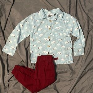 Mick Mack Boy size 3T outfit set Shirt & Pants